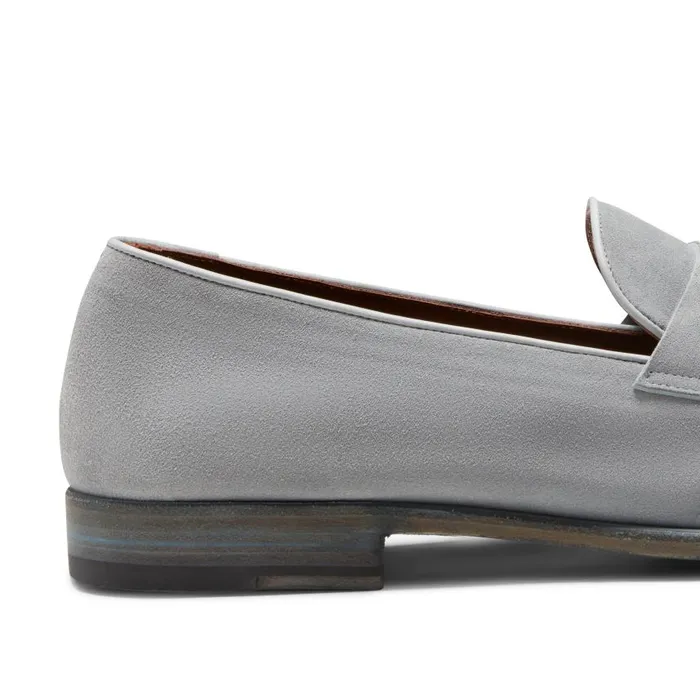 Men Suede Loafer Denim Blue Fratelli Rossetti Loafers Men Suede Loafer Denim Blue Fratelli Rossetti Loafers
