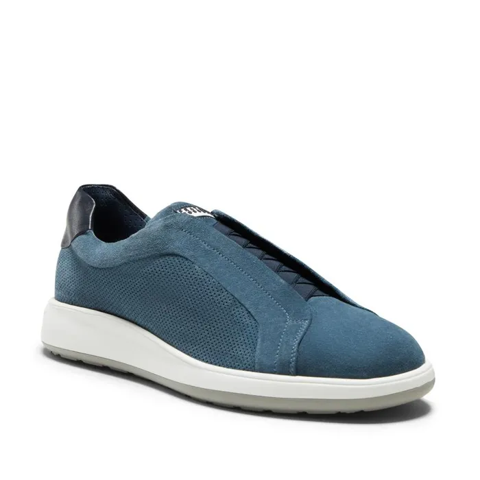 Men Suede Sneaker Gentian Blue Fratelli Rossetti Sneakers