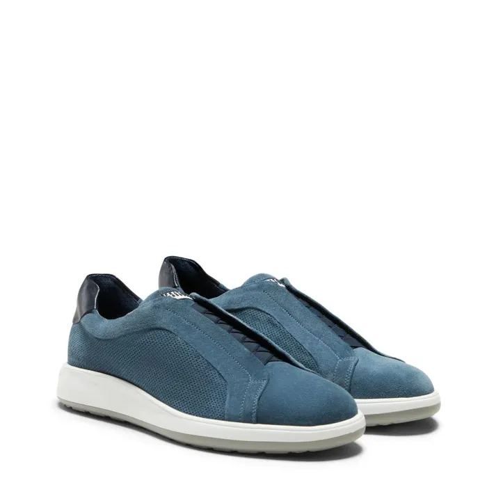 Men Suede Sneaker Gentian Blue Fratelli Rossetti Sneakers Men Suede Sneaker Gentian Blue Fratelli Rossetti Sneakers