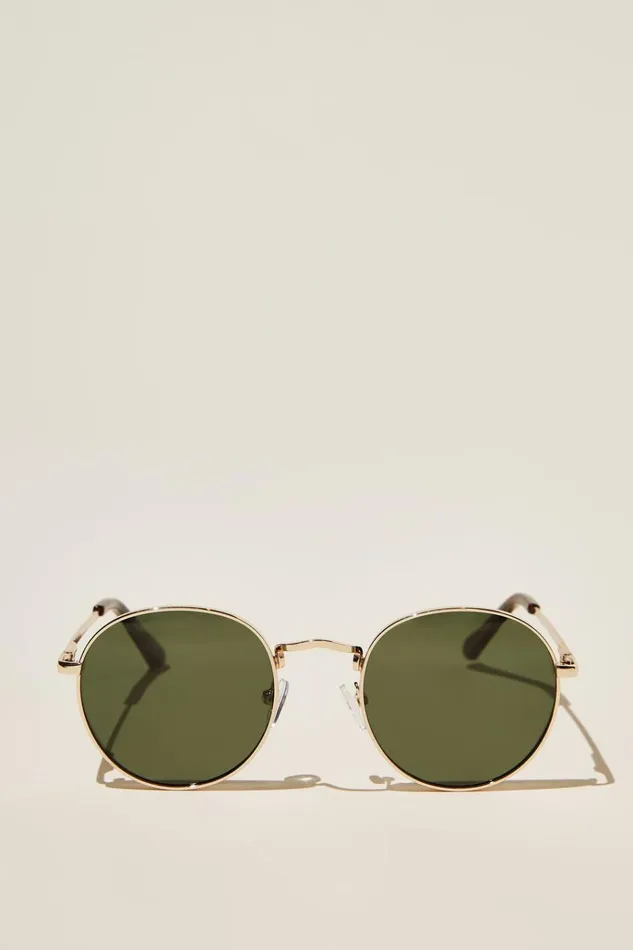 Men Sunglasses Cotton On Bellbrae Polarized Sunglasses Goldtortgreen