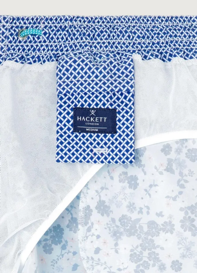 Men Swimwear Hackett London Floral Swim Shorts Spa Blue