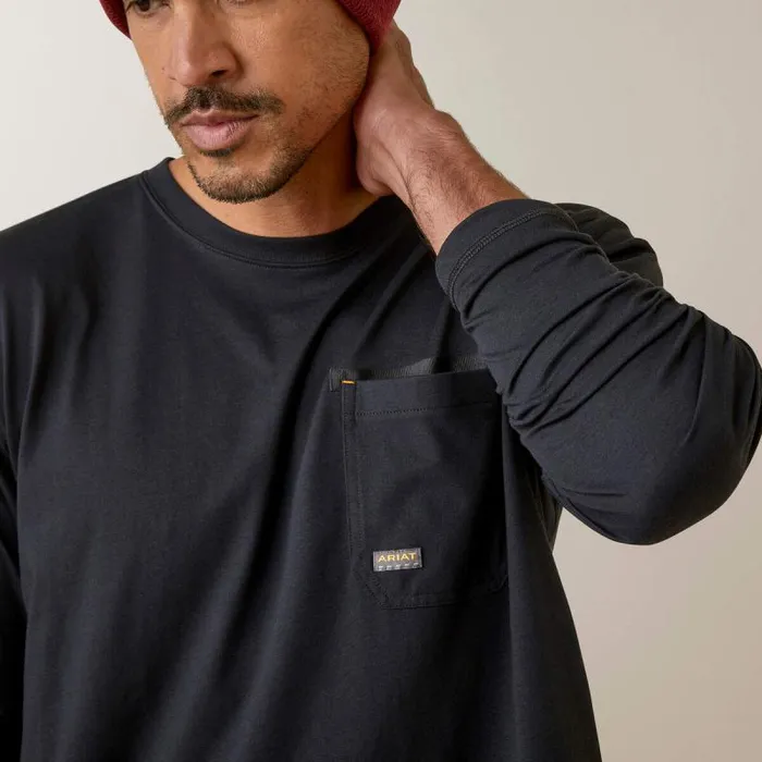 Men TShirts and Polos Ariat Rebar Workman Blueprint Black Men TShirts and Polos Ariat Rebar Workman Blueprint Black