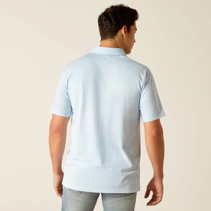 Men TShirts and Polos Ariat Retro Polo Cashmere Blue Men TShirts and Polos Ariat Retro Polo Cashmere Blue