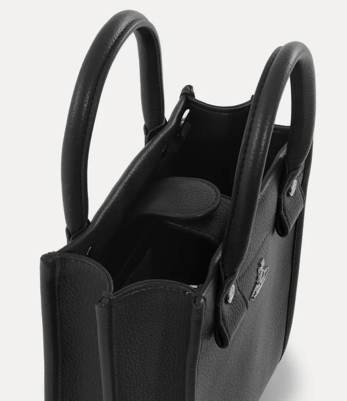 Men Teddy Small Tote Crossbody Black Vivienne Westwood Crossbody Bags Men Teddy Small Tote Crossbody Black Vivienne Westwood Crossbody Bags