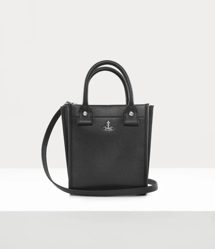 Men Teddy Small Tote Crossbody Black Vivienne Westwood Crossbody Bags Men Teddy Small Tote Crossbody Black Vivienne Westwood Crossbody Bags