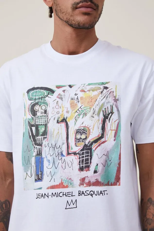 Men Tees and Tanks Cotton On Basquiat Loose Fit TShirt Lcn Bsq Whitebaptism Men Tees and Tanks Cotton On Basquiat Loose Fit TShirt Lcn Bsq Whitebaptism