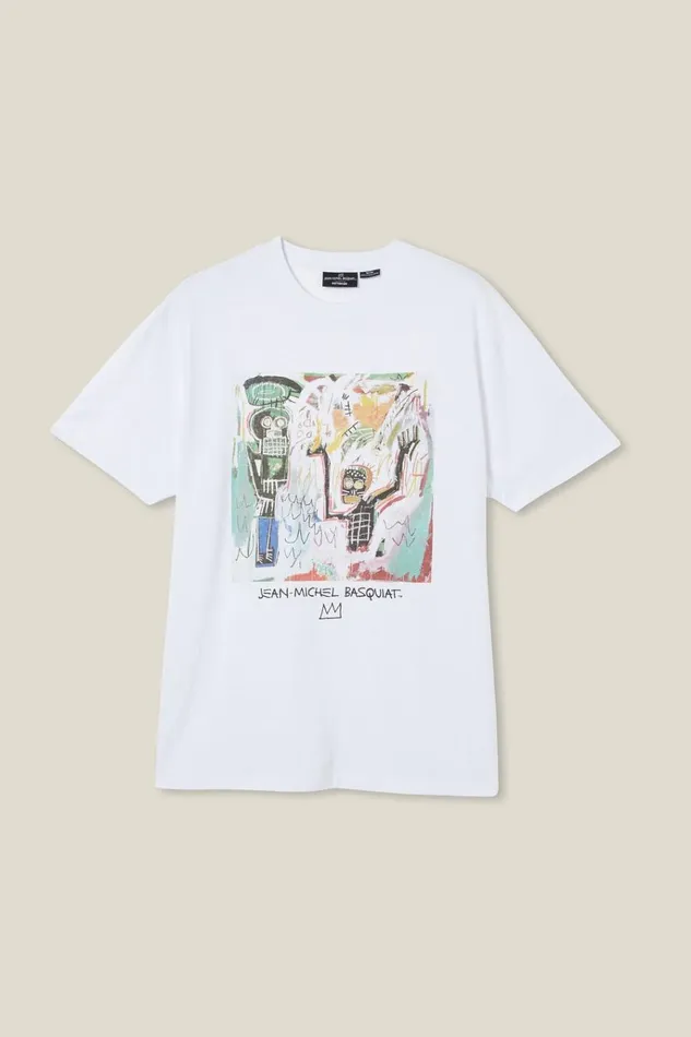 Men Tees and Tanks Cotton On Basquiat Loose Fit TShirt Lcn Bsq Whitebaptism Men Tees and Tanks Cotton On Basquiat Loose Fit TShirt Lcn Bsq Whitebaptism