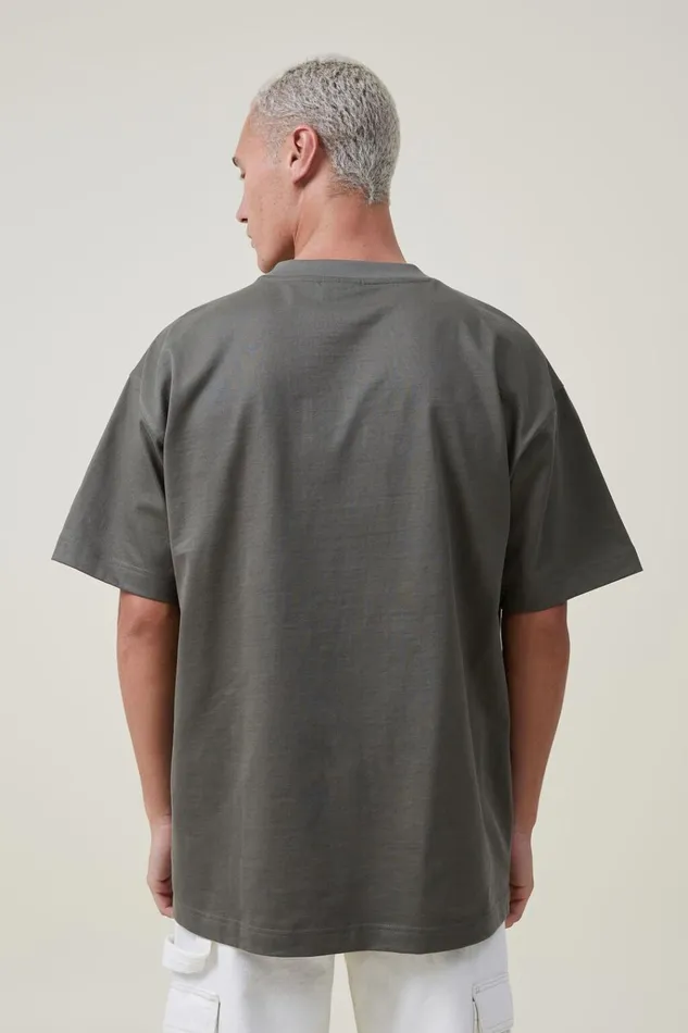 Men Tees and Tanks Cotton On Box Fit Plain TShirt Military Men Tees and Tanks Cotton On Box Fit Plain TShirt Military