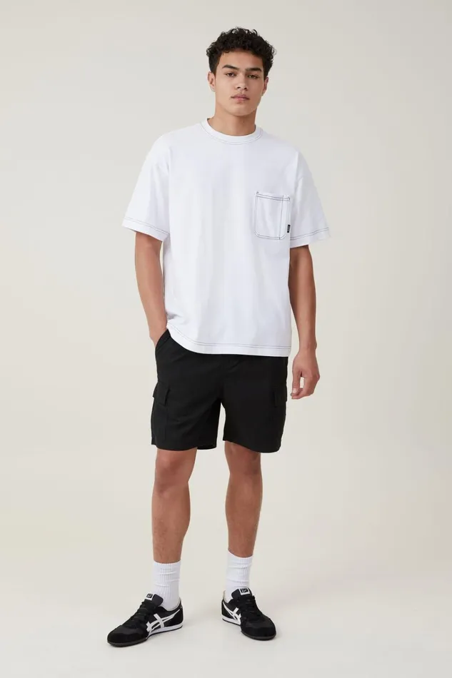 Men Tees and Tanks Cotton On Box Fit Pocket TShirt White Civic Contrast Men Tees and Tanks Cotton On Box Fit Pocket TShirt White Civic Contrast