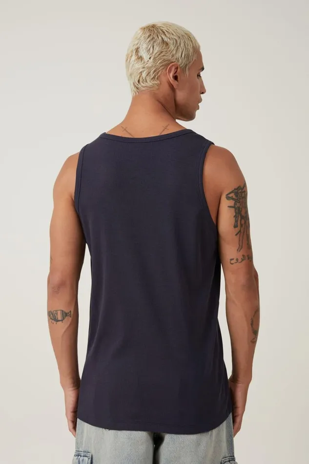 Men Tees and Tanks Cotton On Loose Fit Rib Tank Ink Navy Men Tees and Tanks Cotton On Loose Fit Rib Tank Ink Navy