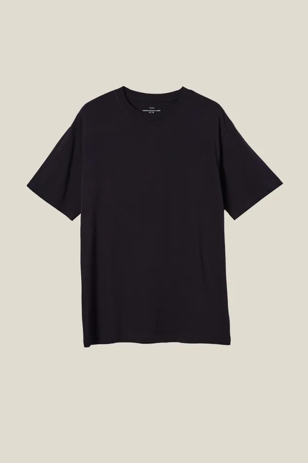 Men Tees and Tanks Cotton On Organic Loose Fit TShirt Ink Navy Men Tees and Tanks Cotton On Organic Loose Fit TShirt Ink Navy