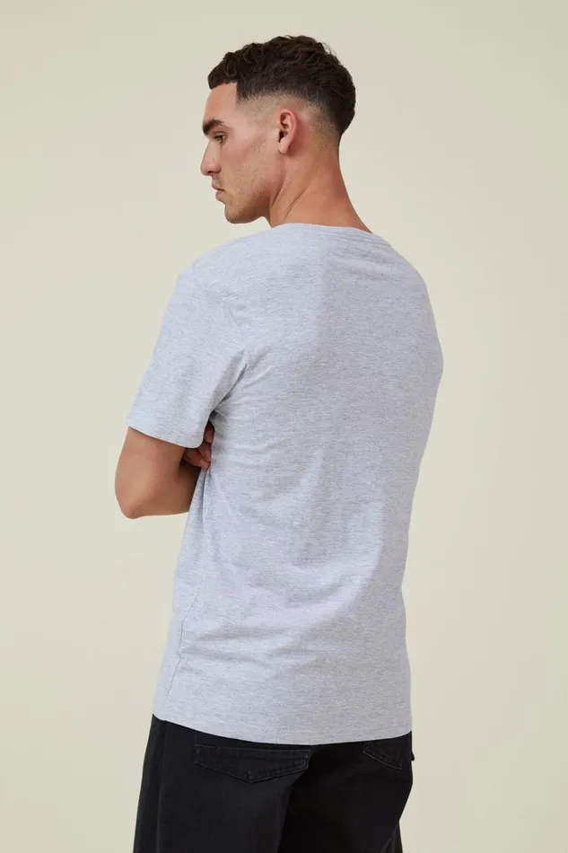 Men Tees and Tanks Cotton On Organic VNeck TShirt Light Grey Marle Men Tees and Tanks Cotton On Organic VNeck TShirt Light Grey Marle