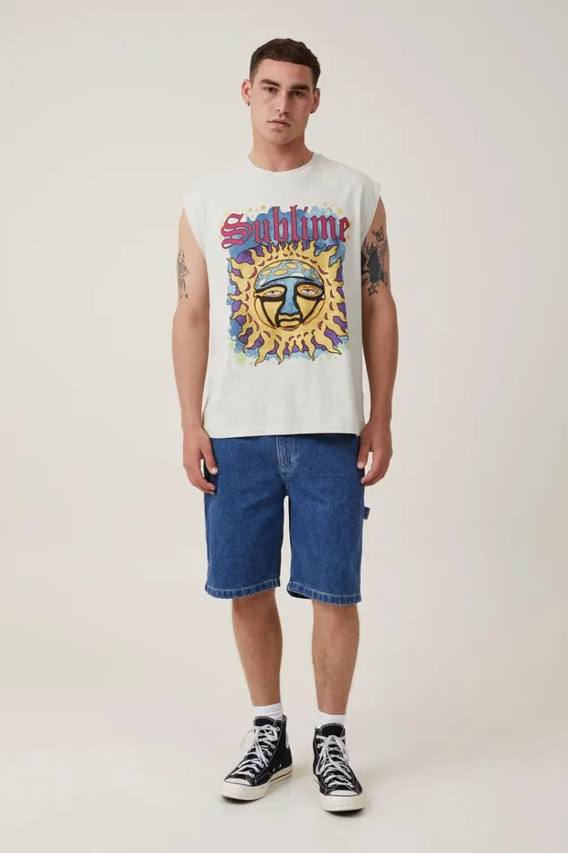 Men Tees and Tanks Cotton On Oversized License Muscle Lcn Mt Ivory Sublime 8211 Freedom Men Tees and Tanks Cotton On Oversized License Muscle Lcn Mt Ivory Sublime 8211 Freedom