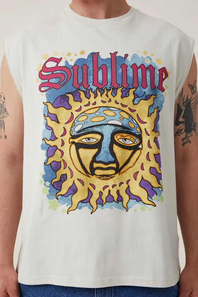Men Tees and Tanks Cotton On Oversized License Muscle Lcn Mt Ivory Sublime 8211 Freedom Men Tees and Tanks Cotton On Oversized License Muscle Lcn Mt Ivory Sublime 8211 Freedom