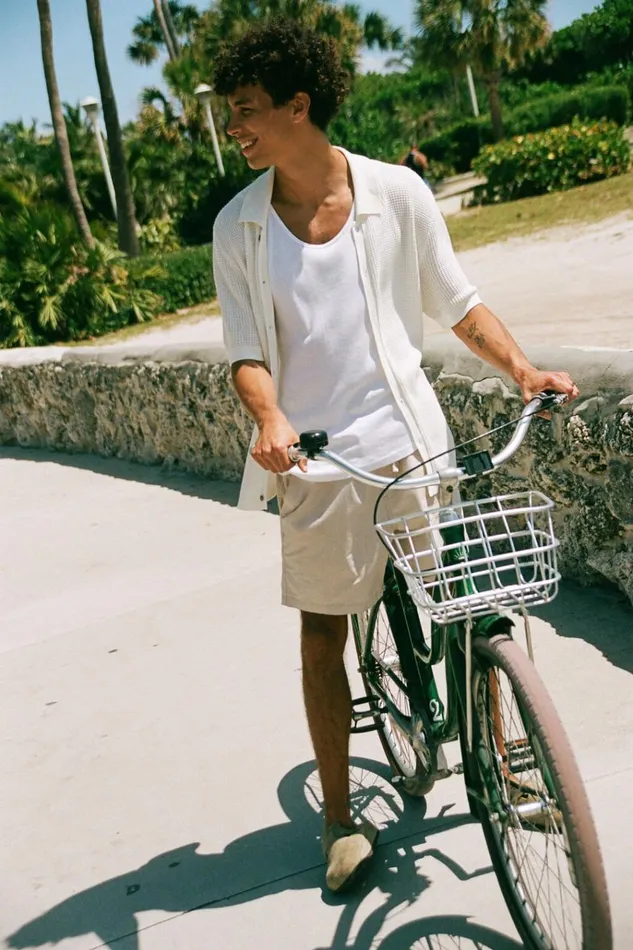 Men Tees and Tanks Cotton On Pablo Short Sleeve Shirt Vintage White