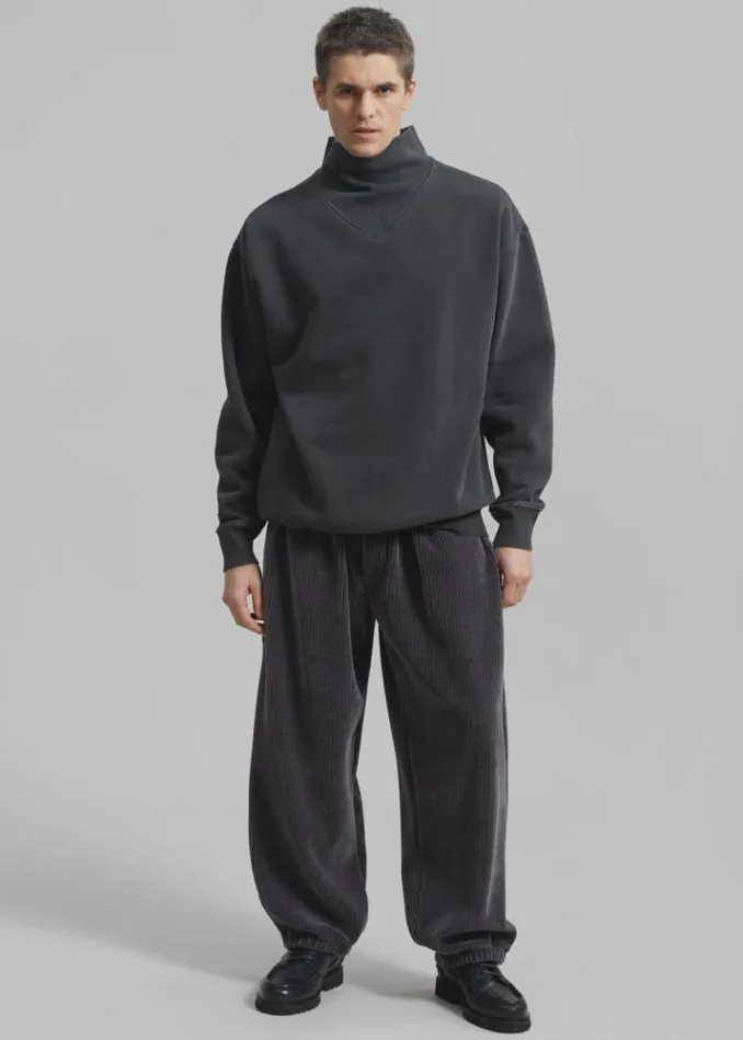 Men The Frankie Shop Declan Corduroy Pants 8211 Charcoal Charcoal