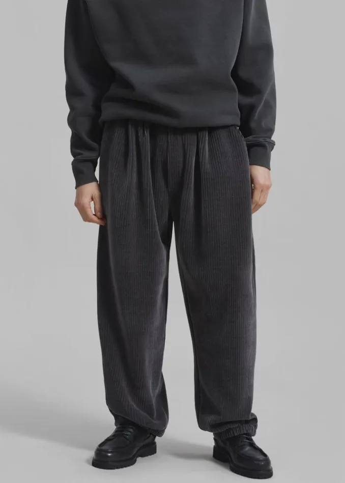 Men The Frankie Shop Declan Corduroy Pants 8211 Charcoal Charcoal