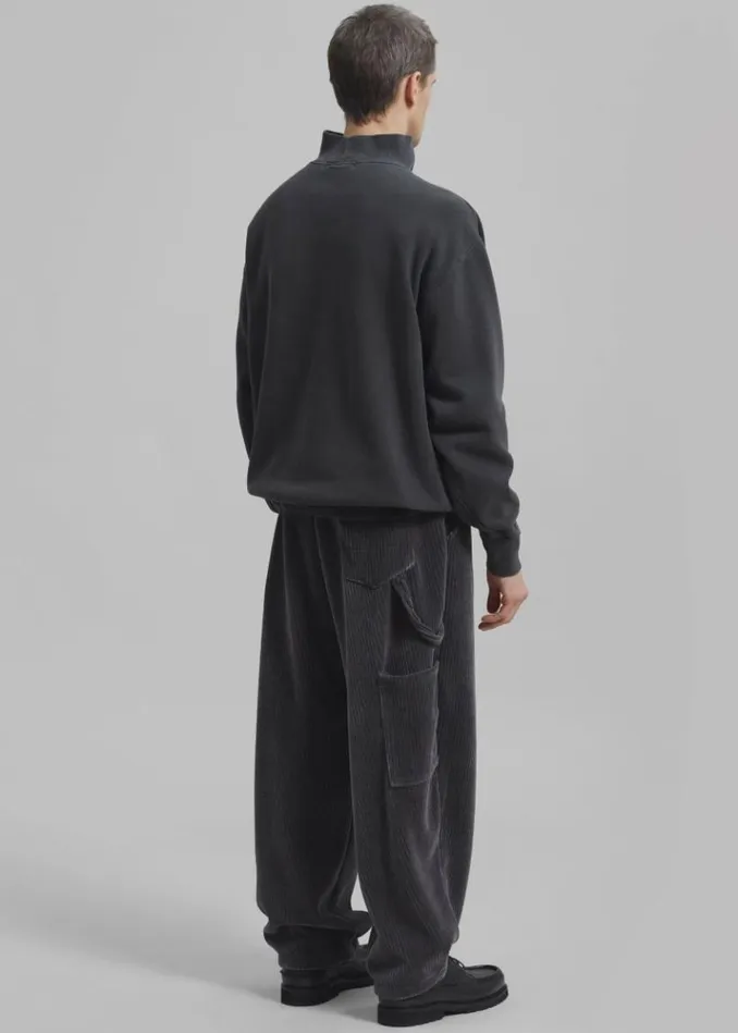 Men The Frankie Shop Declan Corduroy Pants 8211 Charcoal Charcoal