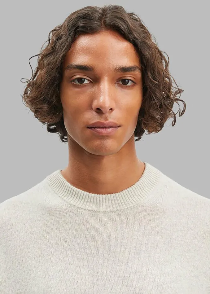 Men The Frankie Shop Samse Samse Isak Knit Sweater 8211 Silver Lining Silver Lining