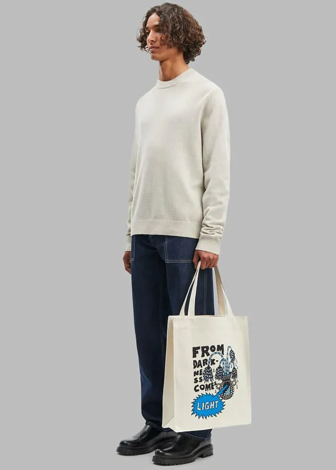 Men The Frankie Shop Samse Samse Isak Knit Sweater 8211 Silver Lining Silver Lining