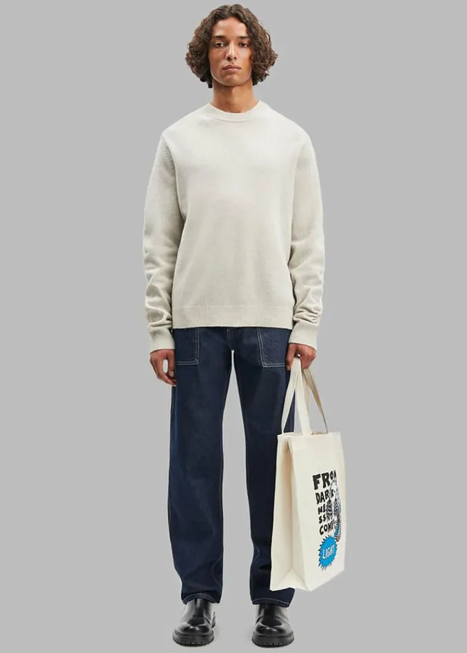 Men The Frankie Shop Samse Samse Isak Knit Sweater 8211 Silver Lining Silver Lining
