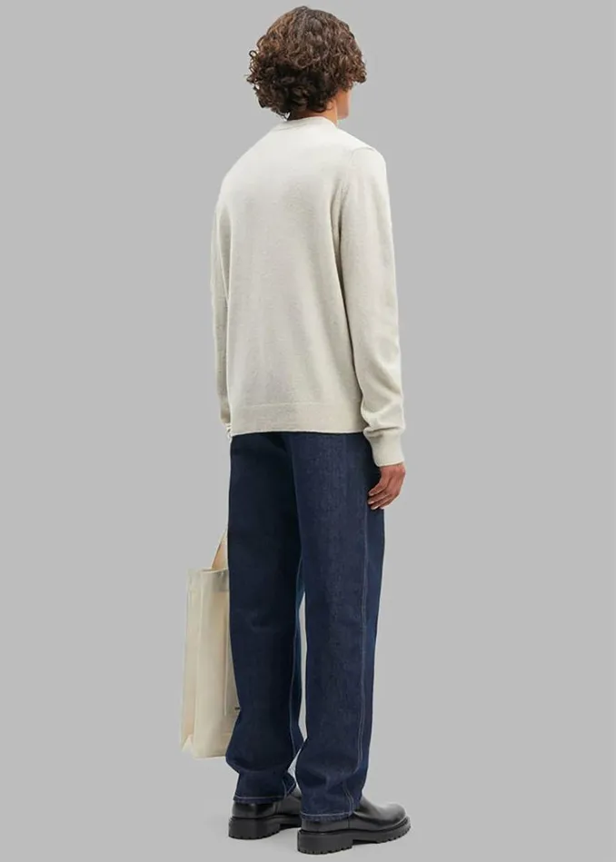 Men The Frankie Shop Samse Samse Isak Knit Sweater 8211 Silver Lining Silver Lining