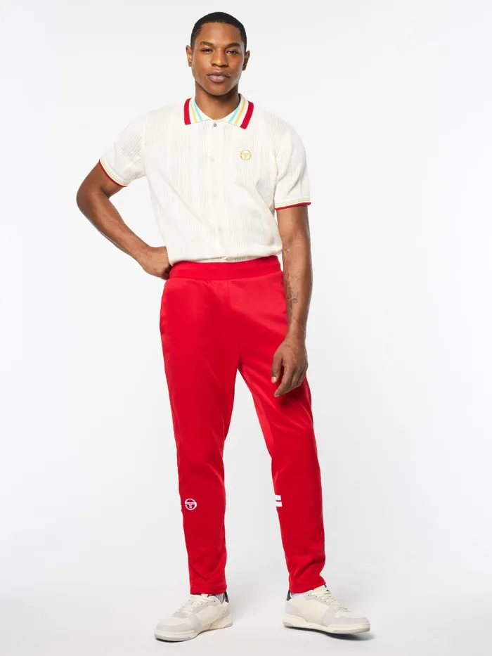 Men Tracksuits Sergio Tacchini Orion Track Pant Adrenaline Rush White