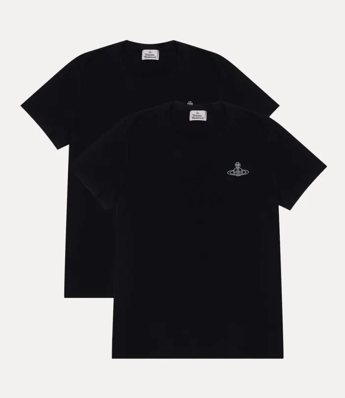 Men TwoPack TShirt Black Vivienne Westwood TShirts And Polos