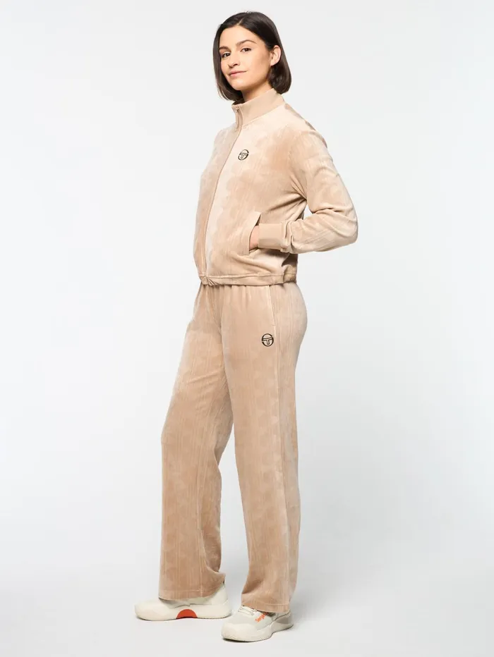 Men Velour Sergio Tacchini Gabrisa Velour Track Jacket Humus