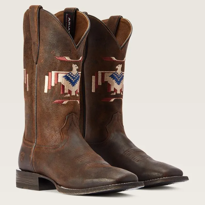 Men Western Boots Ariat Circuit Thunderbird Chimayo Western Boot Saddle Up Brown Men Western Boots Ariat Circuit Thunderbird Chimayo Western Boot Saddle Up Brown
