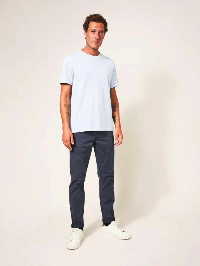 Men White Stuff Chinos Sutton Organic Chino Trouser Dark Navy