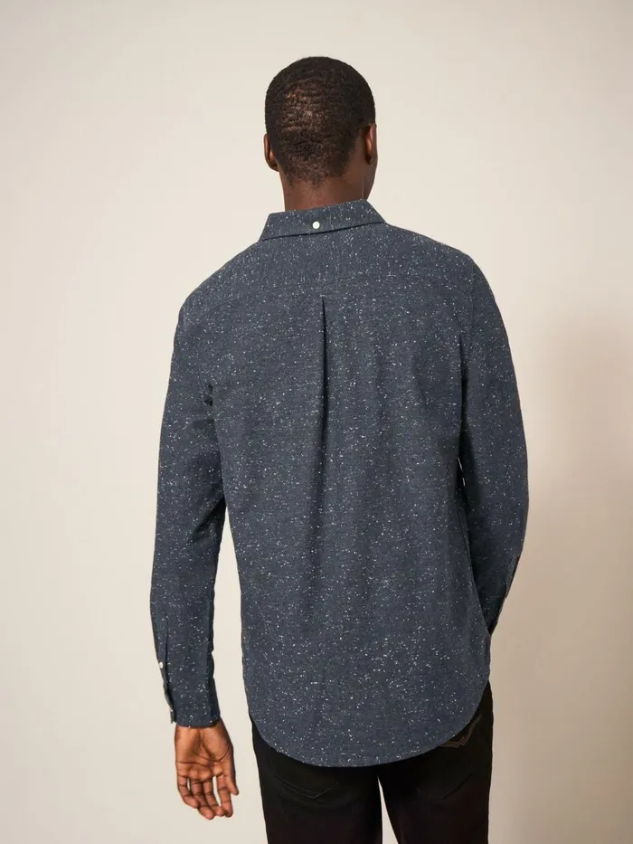 Men White Stuff Shirts Oxford Nep Shirt Charcoal Grey Men White Stuff Shirts Oxford Nep Shirt Charcoal Grey
