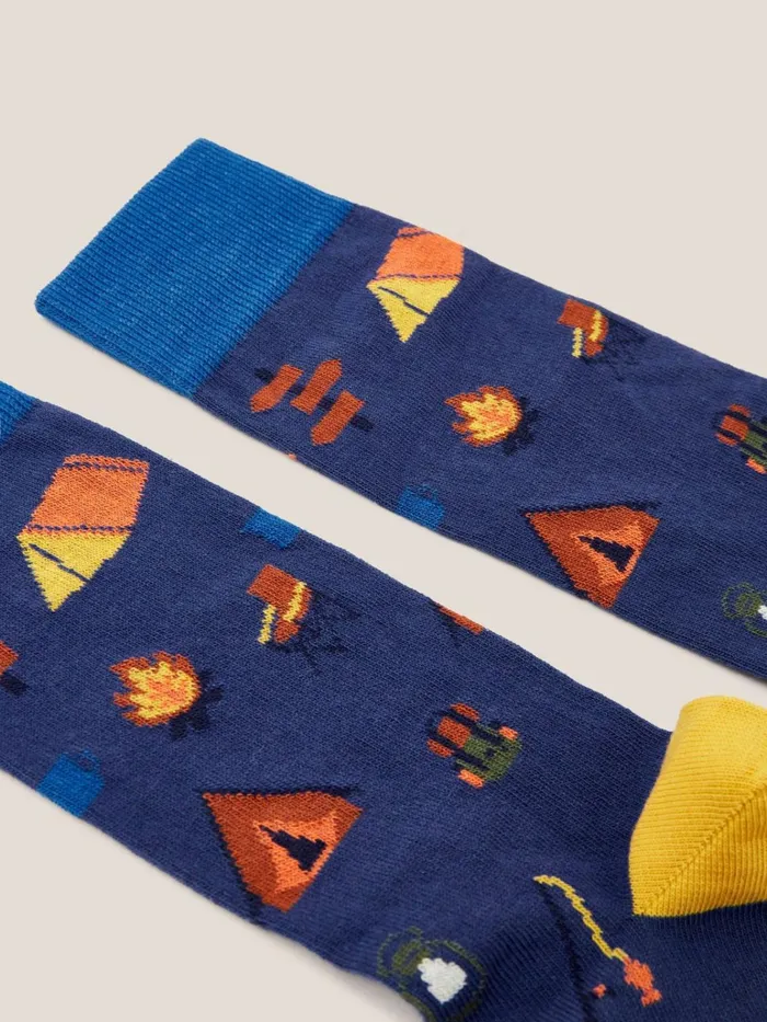 Men White Stuff Socks Campsite Ankle Sock Navy Multi Men White Stuff Socks Campsite Ankle Sock Navy Multi