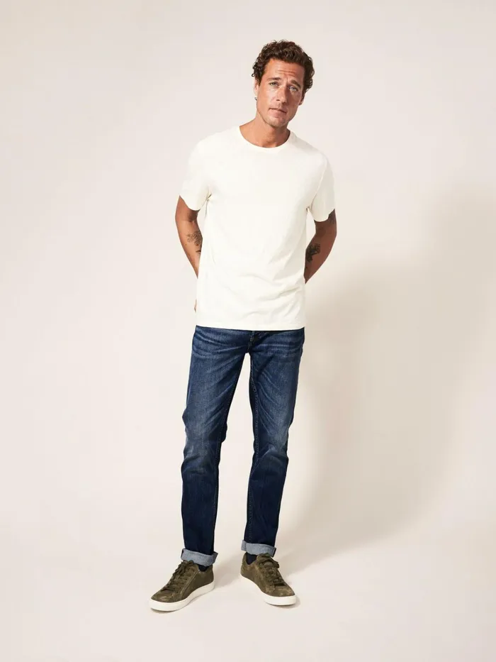 Men White Stuff Trousers Harwood Straight Jean Mid Denim