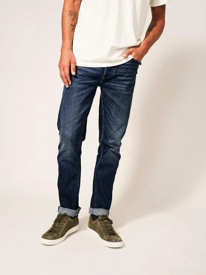 Men White Stuff Trousers Harwood Straight Jean Mid Denim Men White Stuff Trousers Harwood Straight Jean Mid Denim