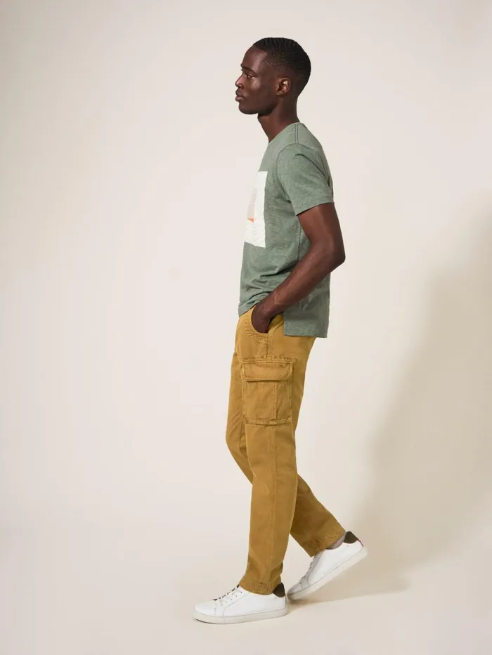 Men White Stuff Trousers Kegworth Organic Cargo Trouser Dark Tan Men White Stuff Trousers Kegworth Organic Cargo Trouser Dark Tan
