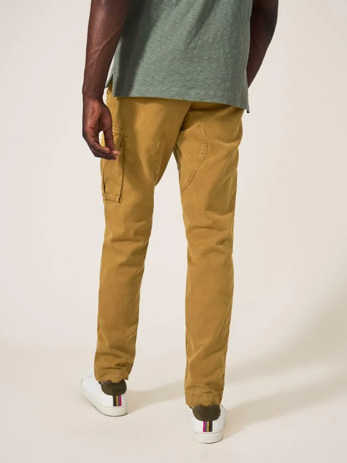 Men White Stuff Trousers Kegworth Organic Cargo Trouser Dark Tan Men White Stuff Trousers Kegworth Organic Cargo Trouser Dark Tan