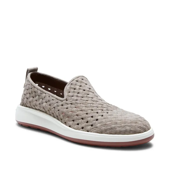 Men Woven Suede Sneaker Dove Grey Fratelli Rossetti Slip On