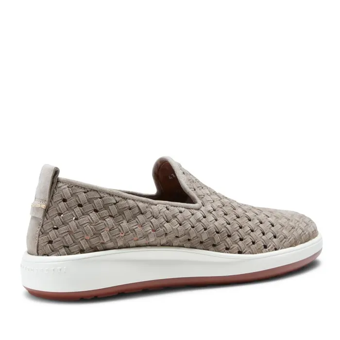 Men Woven Suede Sneaker Dove Grey Fratelli Rossetti Slip On Men Woven Suede Sneaker Dove Grey Fratelli Rossetti Slip On