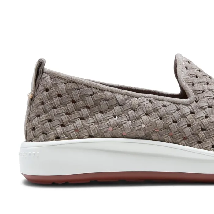 Men Woven Suede Sneaker Dove Grey Fratelli Rossetti Slip On Men Woven Suede Sneaker Dove Grey Fratelli Rossetti Slip On