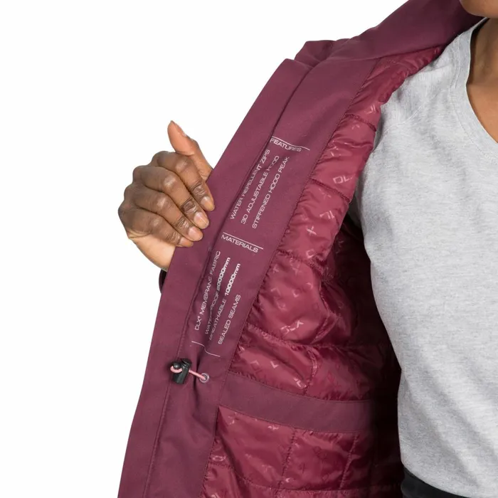 Mendell DLX Padded Waterproof Jacket Fig Women Trespass Waterproof Jackets