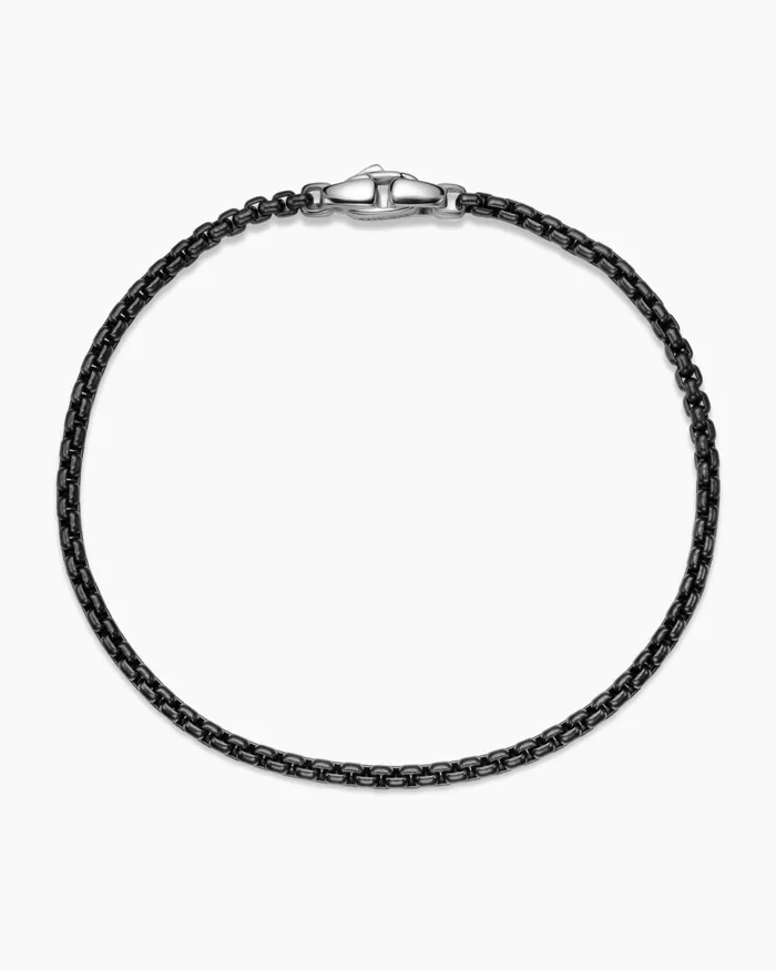 Mens Box Chain Bracelet In Stainless Steel And Sterling Silver 27mm Men David Yurman Chain Mens Box Chain Bracelet In Stainless Steel And Sterling Silver 27mm Men David Yurman Chain