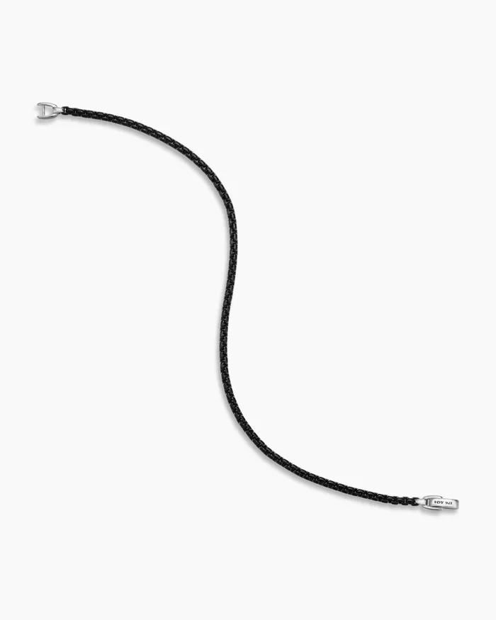 Mens Box Chain Bracelet In Stainless Steel And Sterling Silver 27mm Men David Yurman Chain Mens Box Chain Bracelet In Stainless Steel And Sterling Silver 27mm Men David Yurman Chain