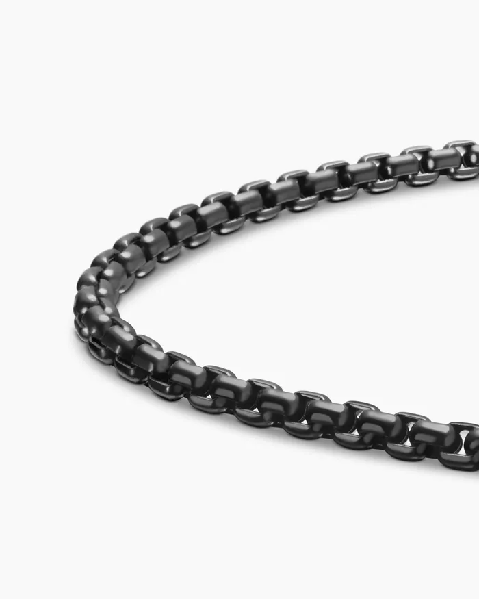 Mens Box Chain Bracelet In Stainless Steel And Sterling Silver 27mm Men David Yurman Chain Mens Box Chain Bracelet In Stainless Steel And Sterling Silver 27mm Men David Yurman Chain