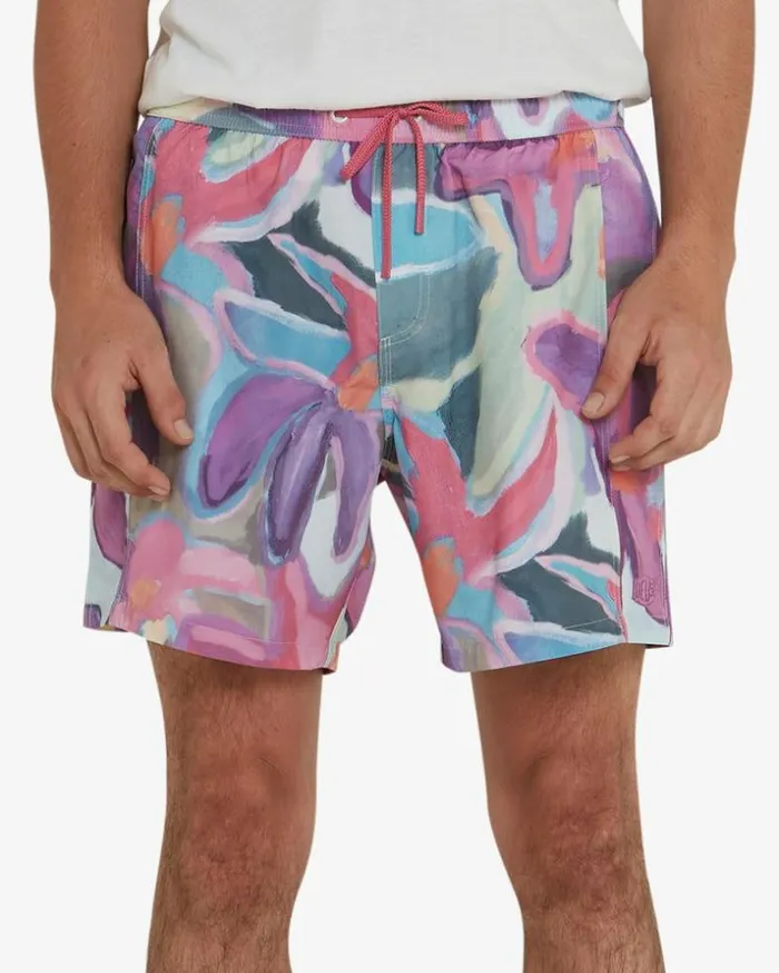 Mens Deus Ex Machina Boardshorts Lorelei Boardshort 8211 Magenta Magenta