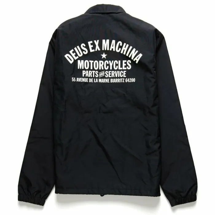 Mens Deus Ex Machina Classics Biarritz Coach 8211 Black Black Mens Deus Ex Machina Classics Biarritz Coach 8211 Black Black