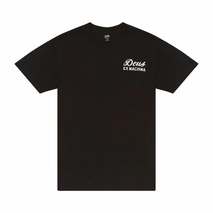 Mens Deus Ex Machina Classics Camperdown Address Tee 8211 Black Black Mens Deus Ex Machina Classics Camperdown Address Tee 8211 Black Black