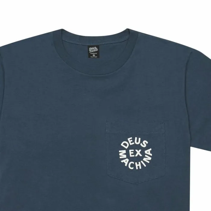 Mens Deus Ex Machina Classics Deus Logo Tee 8211 Navy Navy Mens Deus Ex Machina Classics Deus Logo Tee 8211 Navy Navy