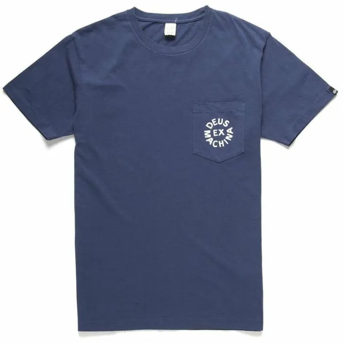 Mens Deus Ex Machina Classics Deus Logo Tee 8211 Navy Navy Mens Deus Ex Machina Classics Deus Logo Tee 8211 Navy Navy