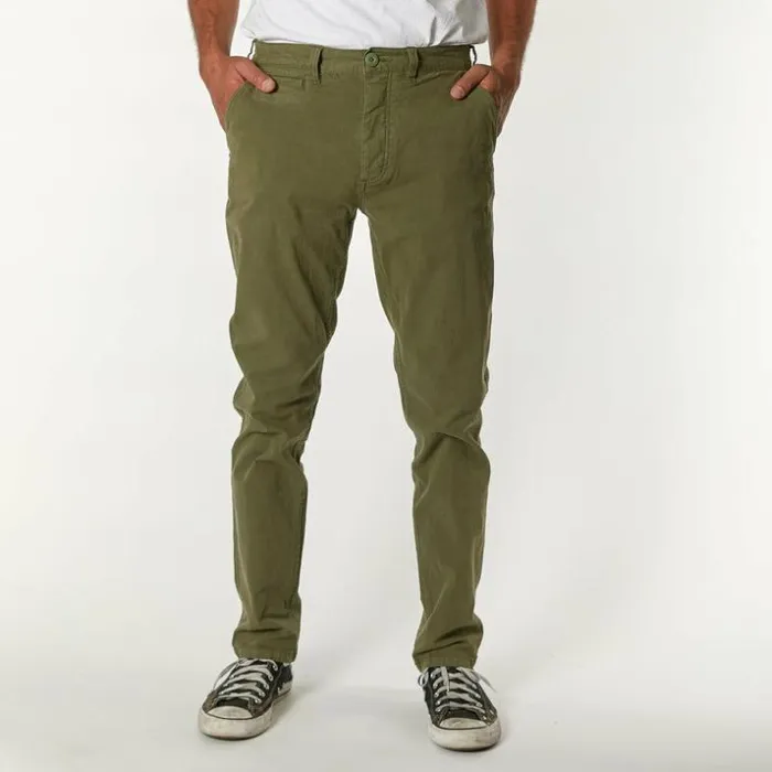 Mens Deus Ex Machina Classics Floyd Pant 8211 Army Green Army Green Mens Deus Ex Machina Classics Floyd Pant 8211 Army Green Army Green